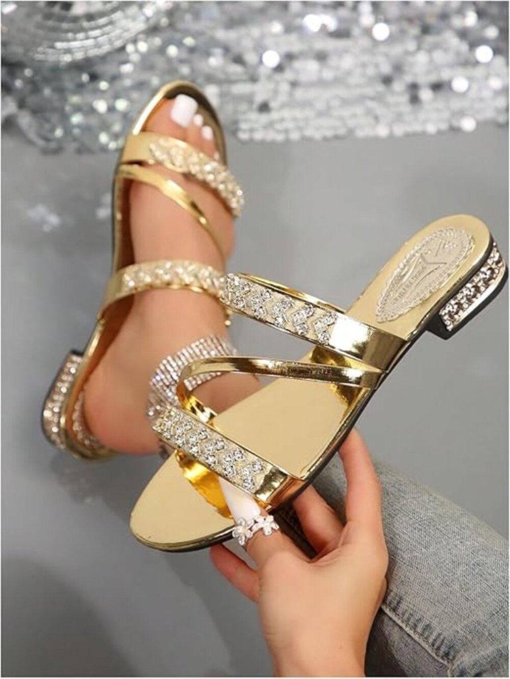 Sparkly Strappy Summer Sandals